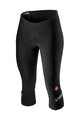 CASTELLI hlače 3/4 bez tregera - VELOCISSIMA 2 LADY - crna