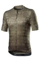CASTELLI dres kratkih rukava - PAVE' - smeđa