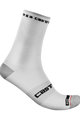 CASTELLI čarape klasične - ROSSO CORSA PRO 15 - bijela