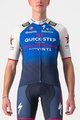 CASTELLI dres kratkih rukava - QUICK-STEP 2022 COMPETIZIONE - plava/bijela