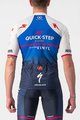 CASTELLI dres kratkih rukava - QUICK-STEP 2022 COMPETIZIONE - plava/bijela