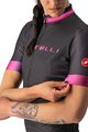 CASTELLI dres kratkih rukava - GRADIENT LADY - antracitna