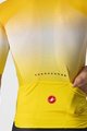 CASTELLI dres kratkih rukava - AERO RACE 6.0 - žuta/bijela