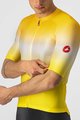 CASTELLI dres kratkih rukava - AERO RACE 6.0 - žuta/bijela