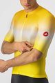 CASTELLI dres kratkih rukava - AERO RACE 6.0 - žuta/bijela