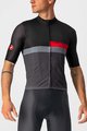 CASTELLI dres kratkih rukava - A BLOCCO - crna/siva/crvena