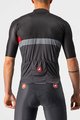 CASTELLI dres kratkih rukava - A BLOCCO - crna/siva/crvena
