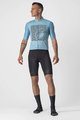 CASTELLI dres kratkih rukava - BAGARRE - plava