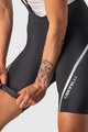 CASTELLI kratke hlače s tregerima - VELOCISSIMA 3 LADY - crna