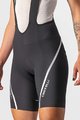 CASTELLI kratke hlače s tregerima - VELOCISSIMA 3 LADY - crna