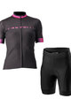 CASTELLI kratki dres i kratke hlače - GRADIENT LADY - crna/ružičasta