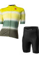 CASTELLI kratki dres i kratke hlače - DOLCE LADY - zelena/crna/žuta