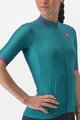 CASTELLI dres kratkih rukava - PEZZI LADY - zelena