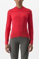 CASTELLI dres dugih rukava ljetni - ANIMA 4 LADY - crvena