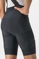 CASTELLI kratke hlače s tregerima - UNLIMITED CARGO LADY - crna