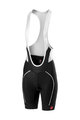 CASTELLI kratke hlače s tregerima - VELOCISSIMA LADY - crna/bijela