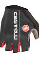 CASTELLI rukavice s kratkim prstima - CIRCUITO - crna/crvena