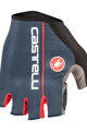 CASTELLI rukavice s kratkim prstima - CIRCUITO - narančasta/plava