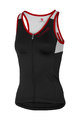 CASTELLI dres bez rukava - SOLARE LADY - crna/bijela/crvena