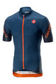 CASTELLI dres kratkih rukava - ENTRATA 3.0 - plava/narančasta