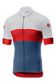 CASTELLI dres kratkih rukava - PROLOGO VI - plava/crvena/bijela