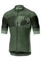 CASTELLI dres kratkih rukava - RUOTA - zelena