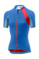 CASTELLI dres kratkih rukava - SCHEGGIA 2.0 LADY - plava/crvena