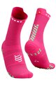 COMPRESSPORT čarape klasične - PRO RACING 4.0 RUN - zelena/ružičasta