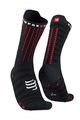 COMPRESSPORT čarape klasične - AERO - crvena/crna