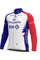 ALÉ dres dugih rukava zimski - GROUPAMA FDJ 2021 - crvena/plava/bijela