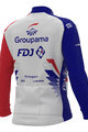 ALÉ dres dugih rukava zimski - GROUPAMA FDJ 2021 - crvena/plava/bijela