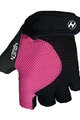 HAVEN rukavice s kratkim prstima - KIOWA SHORT - crna/ružičasta