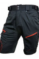 HAVEN kratke hlače bez tregera - NAVAHO SLIMFIT - crna/crvena