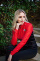 HOLOKOLO dres dugih rukava zimski - ARROW LADY WINTER - crvena/crna
