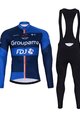 BONAVELO zimski dres i hlače - FDJ 2024 WINTER - plava/crna