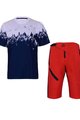 HOLOKOLO MTB dres i hlače - FREEDOM MTB - crvena/plava/bijela