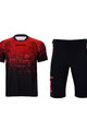 HOLOKOLO MTB dres i hlače - INFRARED MTB - crvena/crna