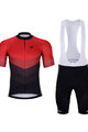 HOLOKOLO kratki dres i kratke hlače - NEW NEUTRAL - crna/crvena