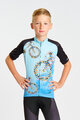 HOLOKOLO dres kratkih rukava - BIKERS KIDS - plava/crna