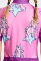 HOLOKOLO dres kratkih rukava - UNICORNS KIDS - ružičasta/višebojna