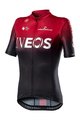CASTELLI dres kratkih rukava - INEOS 2020 LADY - crna/crvena