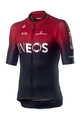 CASTELLI dres kratkih rukava - TEAM INEOS 2019 - crna/crvena