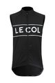 LE COL prsluk - SPORT LOGO GILET - bijela/crna