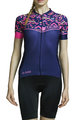 MONTON dres kratkih rukava - PINK WAVE LADY - ružičasta/plava