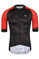 MONTON dres kratkih rukava - CHECKER - crna/crvena