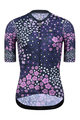 MONTON kratki dres i kratke hlače - PLUM FLOWER LADY - crna/ljubičasta