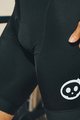 MONTON kratke hlače s tregerima - SKULL - crna