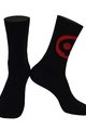 MONTON čarape klasične - SKULL - crvena/crna