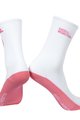 MONTON čarape klasične - SKULL LADY - ružičasta/bijela