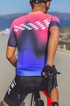 MONTON dres kratkih rukava - CARDIN - ružičasta/crna/ljubičasta